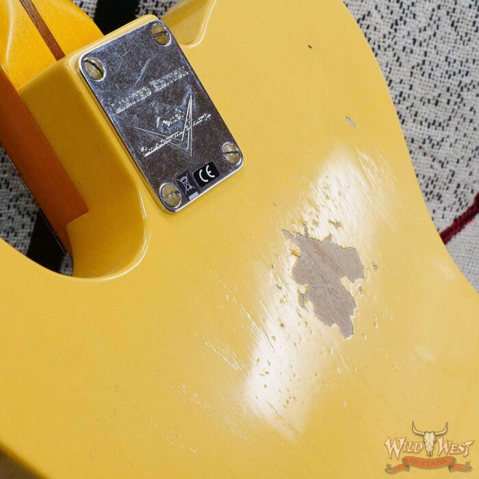 Fender Custom Shop Limited Edition 1951 Telecaster HS Relic Aged Nocaster Blonde 6.85 LBS - Image 13