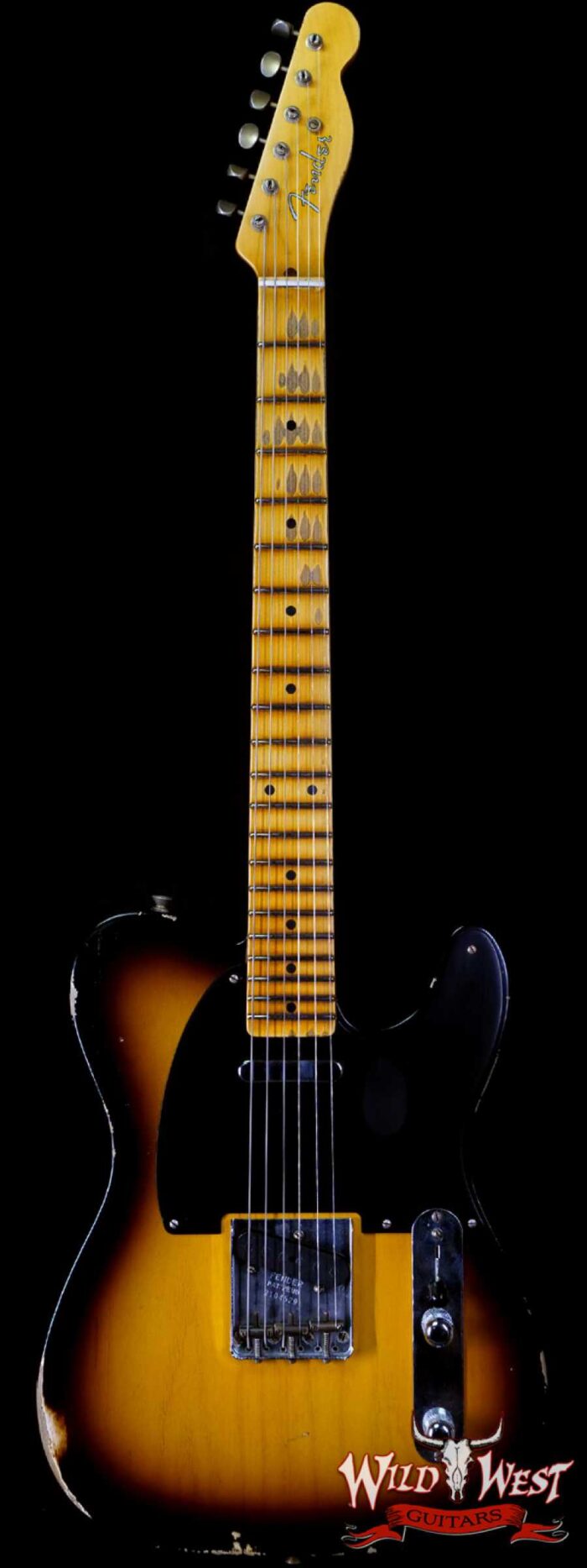Fender Custom Shop 1951 Telecaster Relic Maple Neck 2 Tone Sunburst 7.15 LBS - Image 1