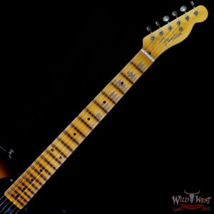 Fender Custom Shop 1951 Telecaster Relic Maple Neck 2 Tone Sunburst 7.15 LBS - Image 4