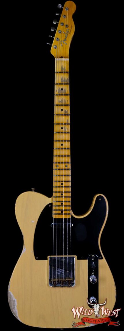 Fender Custom Shop 1952 Telecaster Relic Ash Body Maple Neck Nocaster Blonde 7.05 LBS