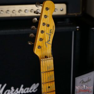 Fender Custom Shop 1952 Telecaster Heavy Relic Ash Body Maple Neck Black - Image 7