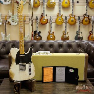 Fender Custom Shop 1952 Telecaster Heavy Relic Maple Neck White Blonde - Image 11