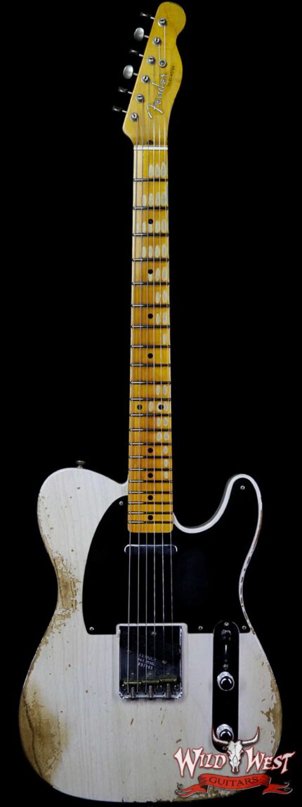 Fender Custom Shop 1952 Telecaster Heavy Relic Maple Neck White Blonde