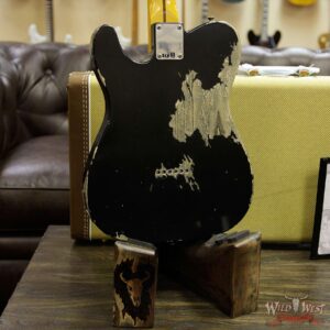 Fender Custom Shop 1952 Telecaster Heavy Relic Maple Neck Black with Black Pickguard - Image 14