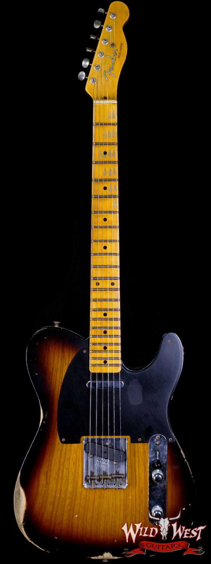 Fender Custom Shop 1952 Telecaster Relic Ash Body Maple Neck 2 Tone Sunburst 7.10 LBS - Image 1