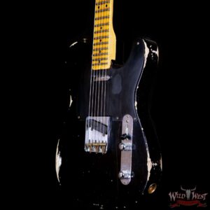 Fender Custom Shop 1952 Telecaster Relic Ash Body Maple Neck Black 7.20 LBS - Image 2