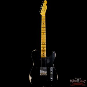 Fender Custom Shop 1952 Telecaster Relic Ash Body Maple Neck Black 7.20 LBS - Image 3