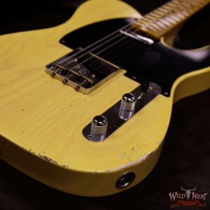 Fender Custom Shop 1952 Telecaster Relic Maple Neck & Fingerboard Nocaster Blonde - Image 13