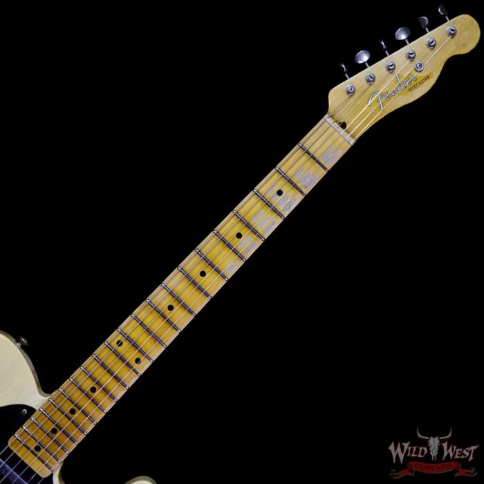 Fender Custom Shop 1952 Telecaster Relic Maple Neck & Fingerboard Nocaster Blonde - Image 8