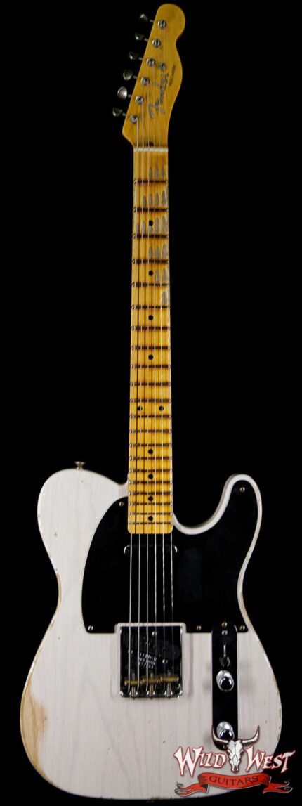 Fender Custom Shop 1952 Telecaster Relic Maple Neck White Blonde