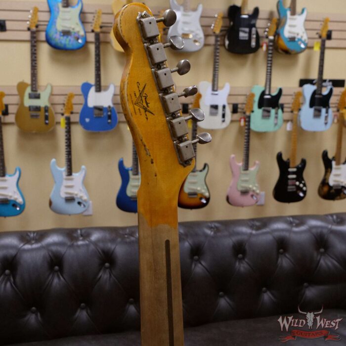 Fender Custom Shop 1953 Telecaster Heavy Relic Quatersawn Maple Neck Hand-Wound Pickups Butterscotch Blonde - Image 10