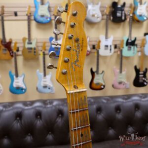 Fender Custom Shop 1953 Telecaster Heavy Relic Quatersawn Maple Neck Hand-Wound Pickups Butterscotch Blonde - Image 7