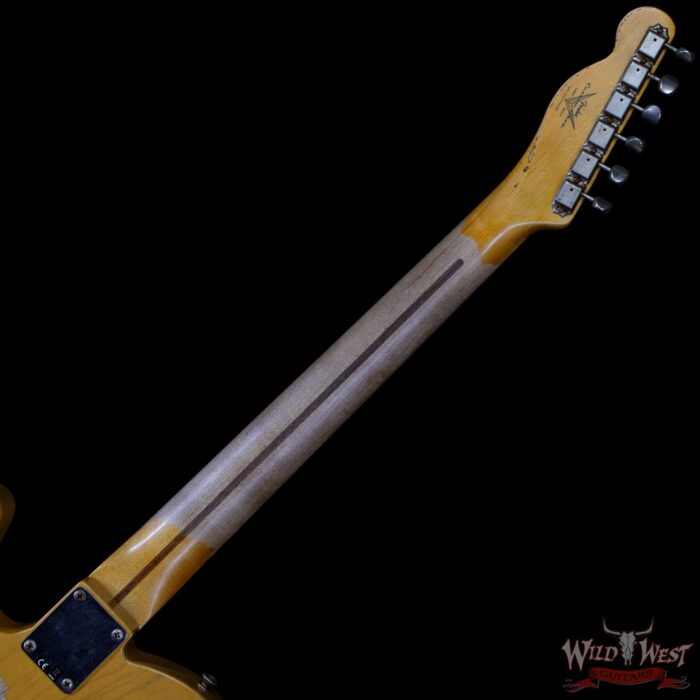 Fender Custom Shop 1953 Telecaster Heavy Relic Quatersawn Maple Neck Hand-Wound Pickups Butterscotch Blonde - Image 5