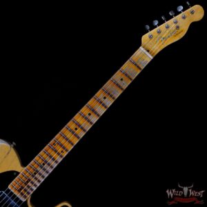 Fender Custom Shop 1953 Telecaster Heavy Relic Quatersawn Maple Neck Hand-Wound Pickups Butterscotch Blonde - Image 4