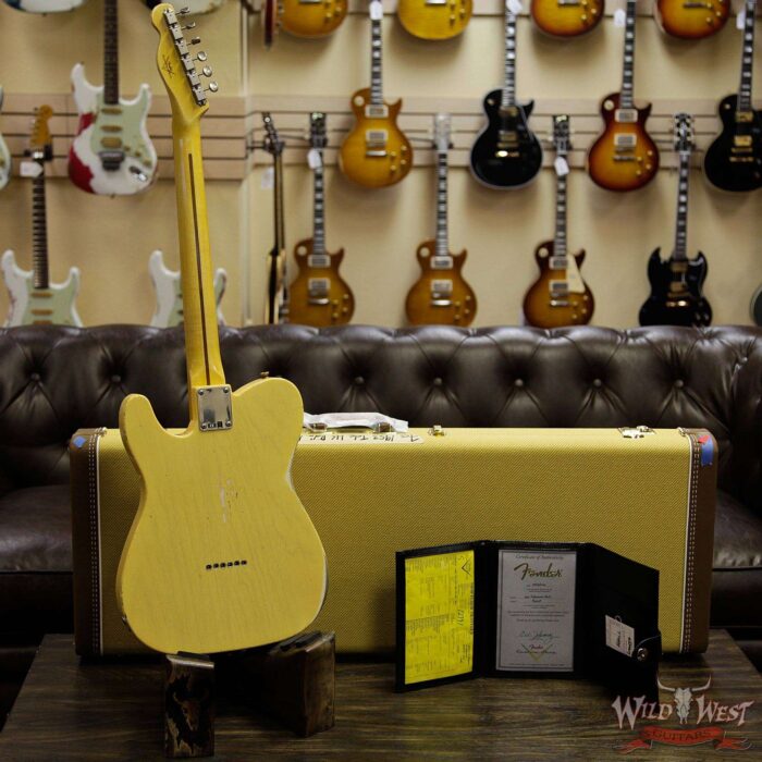 Fender Custom Shop 1953 Telecaster HS Relic Hand-Wound Pickup Nocaster Blonde 6.70 LBS - Image 14