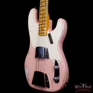 Fender Custom Shop 1955 Precision Bass P-Bass Heavy Relic Shell Pink - Image 2