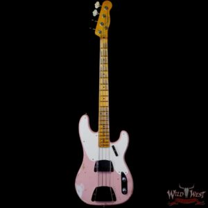 Fender Custom Shop 1955 Precision Bass P-Bass Heavy Relic Shell Pink - Image 3