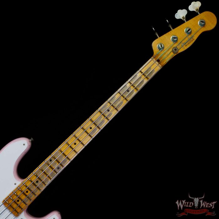 Fender Custom Shop 1955 Precision Bass P-Bass Heavy Relic Shell Pink - Image 4