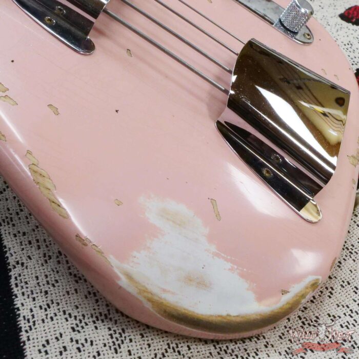 Fender Custom Shop 1955 Precision Bass P-Bass Heavy Relic Shell Pink - Image 9