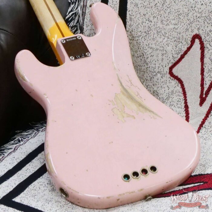 Fender Custom Shop 1955 Precision Bass P-Bass Heavy Relic Shell Pink - Image 12
