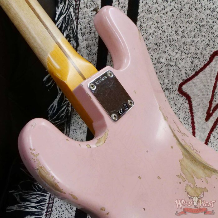Fender Custom Shop 1955 Precision Bass P-Bass Heavy Relic Shell Pink - Image 13