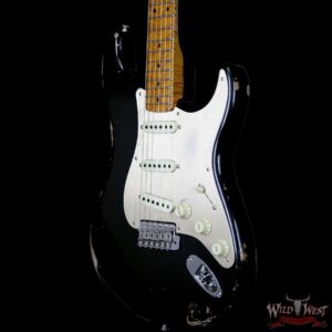 2017 NAMM Fender Custom Shop 30th Anniversary LTD 1956 Roasted Stratocaster Relic Aged Black - Image 2
