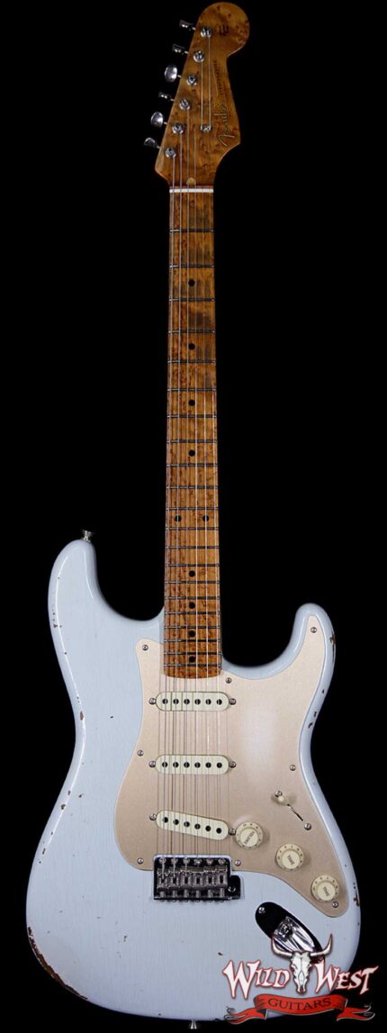 2017 NAMM Fender Custom Shop 30th Anniversary LTD 1956 Roasted Stratocaster Relic Faded Sonic Blue