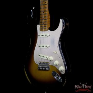 Fender Custom Shop Roasted 1956 Stratocaster Relic AAA Birdseye Maple Neck 2 Tone Sunburst - Image 2