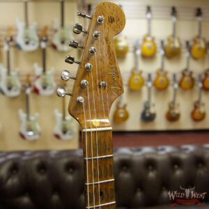Fender Custom Shop Roasted 1956 Stratocaster Relic AAA Birdseye Maple Neck 2 Tone Sunburst - Image 7