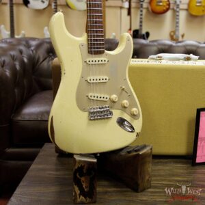 Fender Custom Shop 1956 Roasted Stratocaster Relic Birdseye Maple Neck Aged Vintage White - Image 13