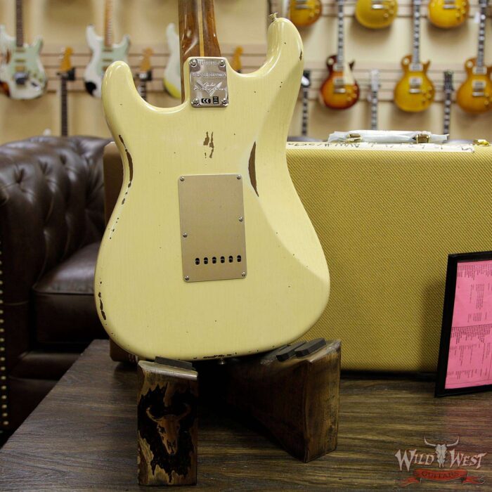 Fender Custom Shop 1956 Roasted Stratocaster Relic Birdseye Maple Neck Aged Vintage White - Image 15