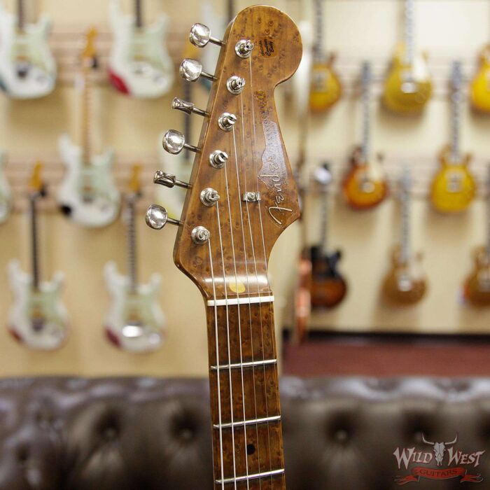Fender Custom Shop 1956 Roasted Stratocaster Relic Birdseye Maple Neck Aged Vintage White - Image 7