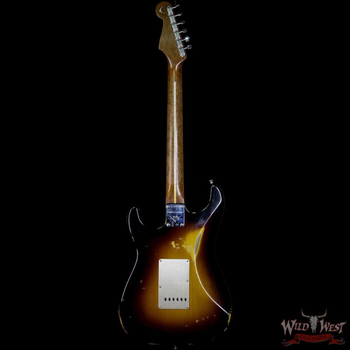 Fender Custom Shop 1956 Roasted Stratocaster Relic Birdseye Maple Neck 2 Tone Sunburst - Image 5