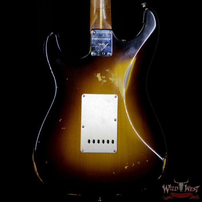 Fender Custom Shop 1956 Roasted Stratocaster Relic Birdseye Maple Neck 2 Tone Sunburst - Image 6