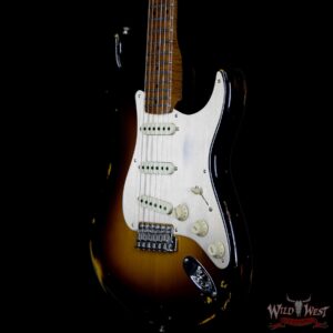 Fender Custom Shop 1956 Roasted Stratocaster Relic Birdseye Maple Neck 2 Tone Sunburst - Image 2
