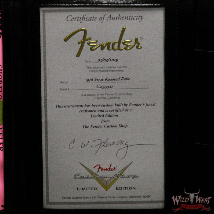 Fender Custom Shop 1956 Roasted Stratocaster Relic Birdseye Maple Neck 2 Tone Sunburst - Image 15