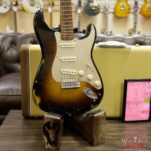 Fender Custom Shop 1956 Roasted Stratocaster Relic Birdseye Maple Neck 2 Tone Sunburst - Image 11