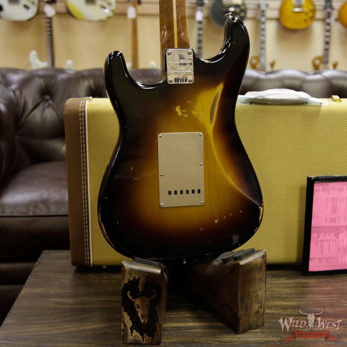 Fender Custom Shop 1956 Roasted Stratocaster Relic Birdseye Maple Neck 2 Tone Sunburst - Image 14