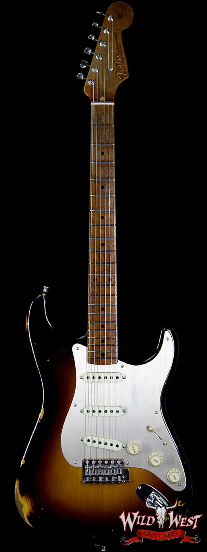 Fender Custom Shop 1956 Roasted Stratocaster Relic Birdseye Maple Neck 2 Tone Sunburst - Image 1