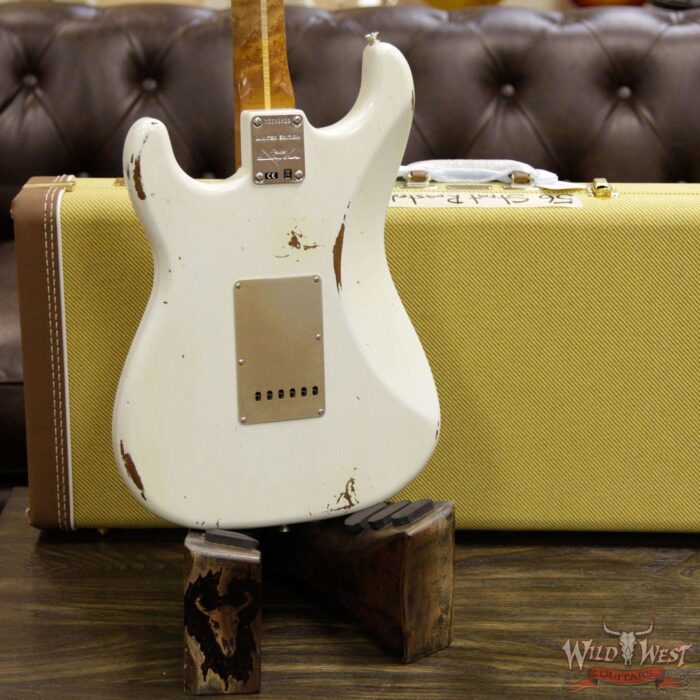 2017 NAMM Fender Custom Shop 30th Anniversary LTD 1956 Roasted Stratocaster Relic Aged Olympic White - Image 15