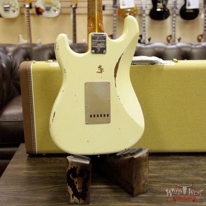 2017 NAMM Fender Custom Shop 30th Anniversary LTD 1956 Roasted Stratocaster Relic Aged Vintage White - Image 15