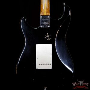 2017 NAMM Fender Custom Shop 30th Anniversary LTD 1956 Roasted Stratocaster Relic Aged Black - Image 7