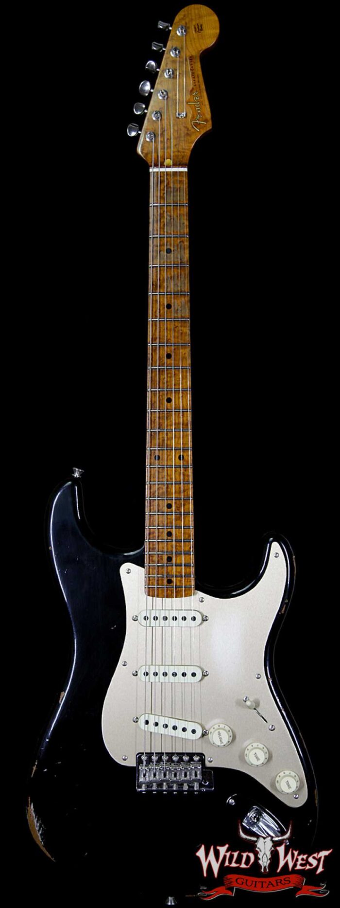 2017 NAMM Fender Custom Shop 30th Anniversary LTD 1956 Roasted Stratocaster Relic Aged Black - Image 1
