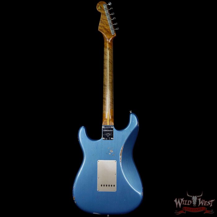 2017 NAMM Fender Custom Shop 30th Anniversary LTD 1956 Roasted Stratocaster Relic Lake Placid blue - Image 6