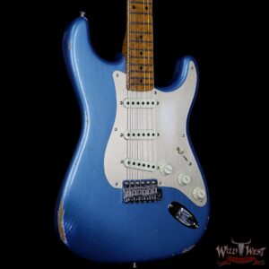2017 NAMM Fender Custom Shop 30th Anniversary LTD 1956 Roasted Stratocaster Relic Lake Placid blue - Image 4