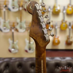 Fender Custom Shop 1956 Roasted Stratocaster Relic Birdseye Neck & Fingerboard Aged Black - Image 9