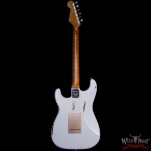 Fender Custom Shop 30th Anniversary LTD Roasted 1956 Stratocaster Relic Birdseye Neck & Board Faded Sonic Blue - Image 6