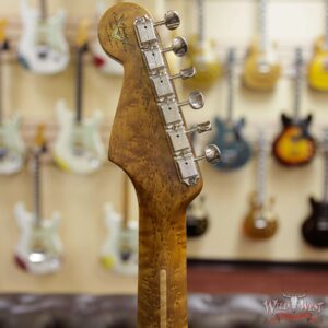 Fender Custom Shop 30th Anniversary LTD Roasted 1956 Stratocaster Relic Birdseye Neck & Board Faded Sonic Blue - Image 10