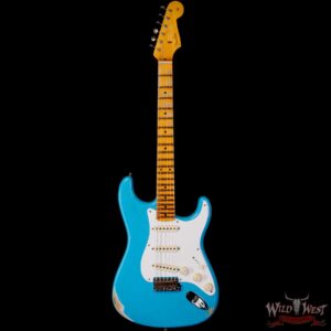 Fender Custom Shop 1957 Ash Stratocaster Hand-Wound Pickups Quatersawn Maple Neck Relic Taos Turquoise - Image 3