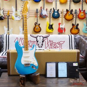 Fender Custom Shop 1957 Ash Stratocaster Hand-Wound Pickups Quatersawn Maple Neck Relic Taos Turquoise - Image 6